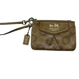 Coach Tan Vintage Wristlet